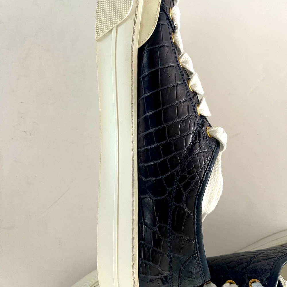 Gucci Men’s crocodile skin leather sneakers Made in Italy - Picture 10 of 10